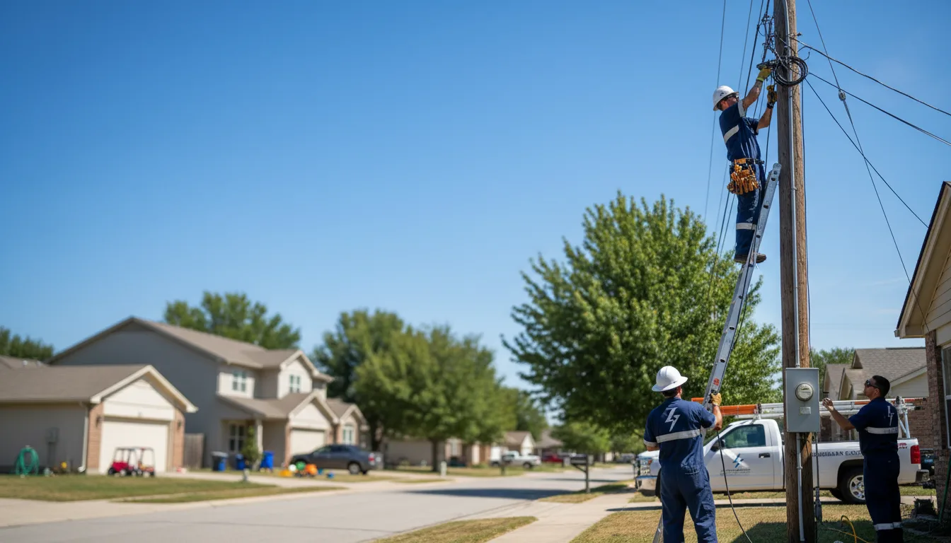 Residential electrician providing installation services in Glencoe, AR